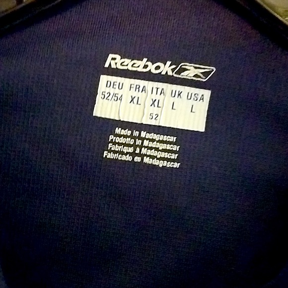 Reebok Men's Polo Short sleeves Navy Blue Size L - Picture 7 of 8
